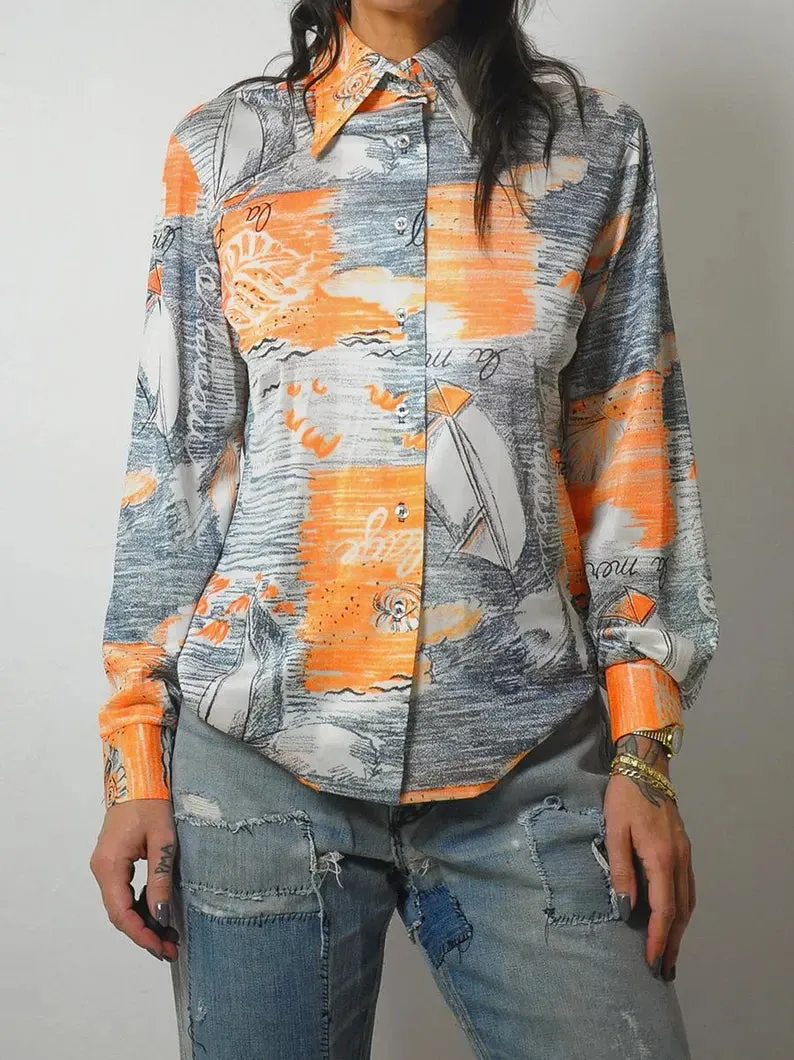 1970's French Sailing Shirt