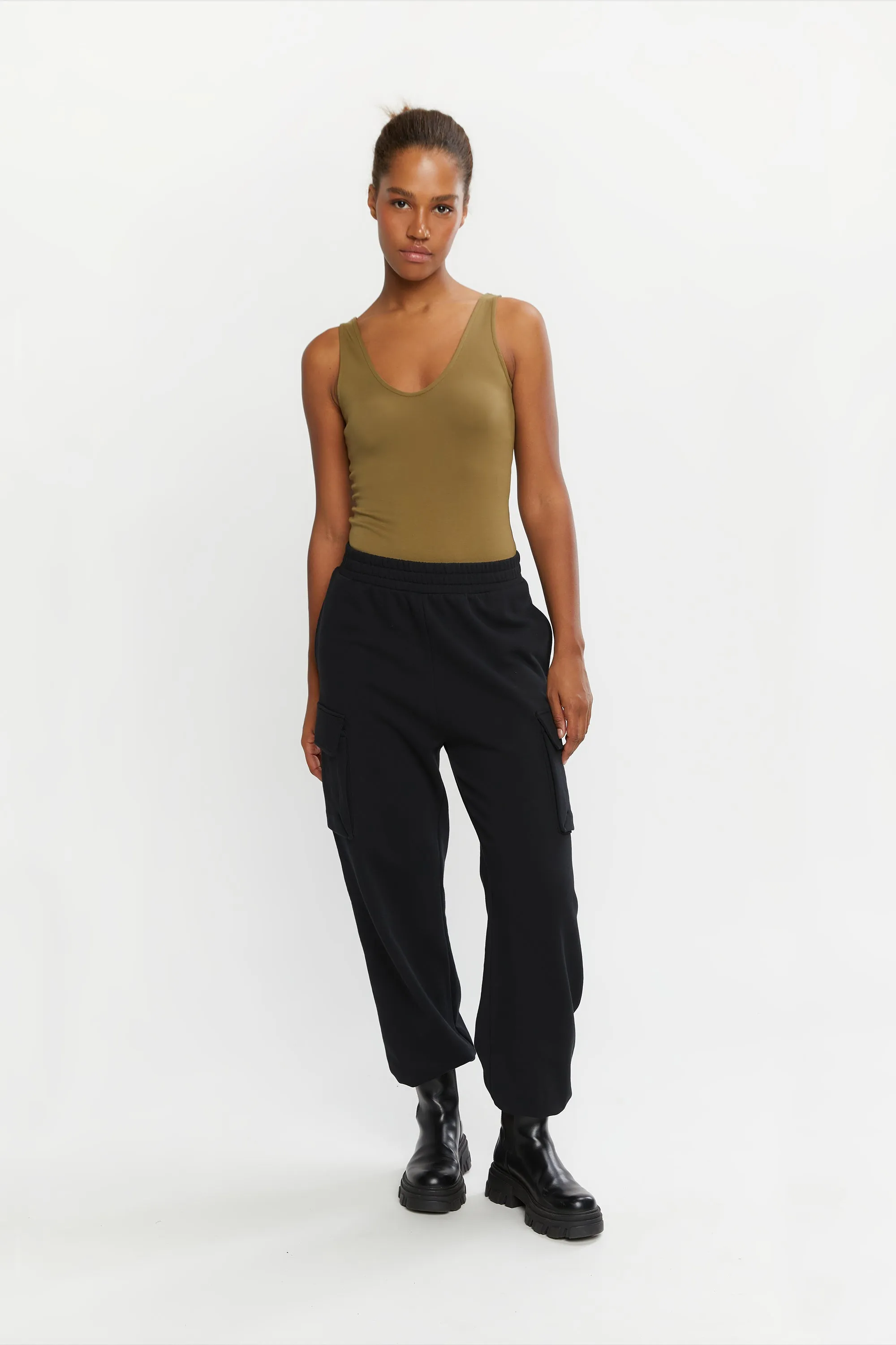 DEEP V-NECKLINE BODYSUIT