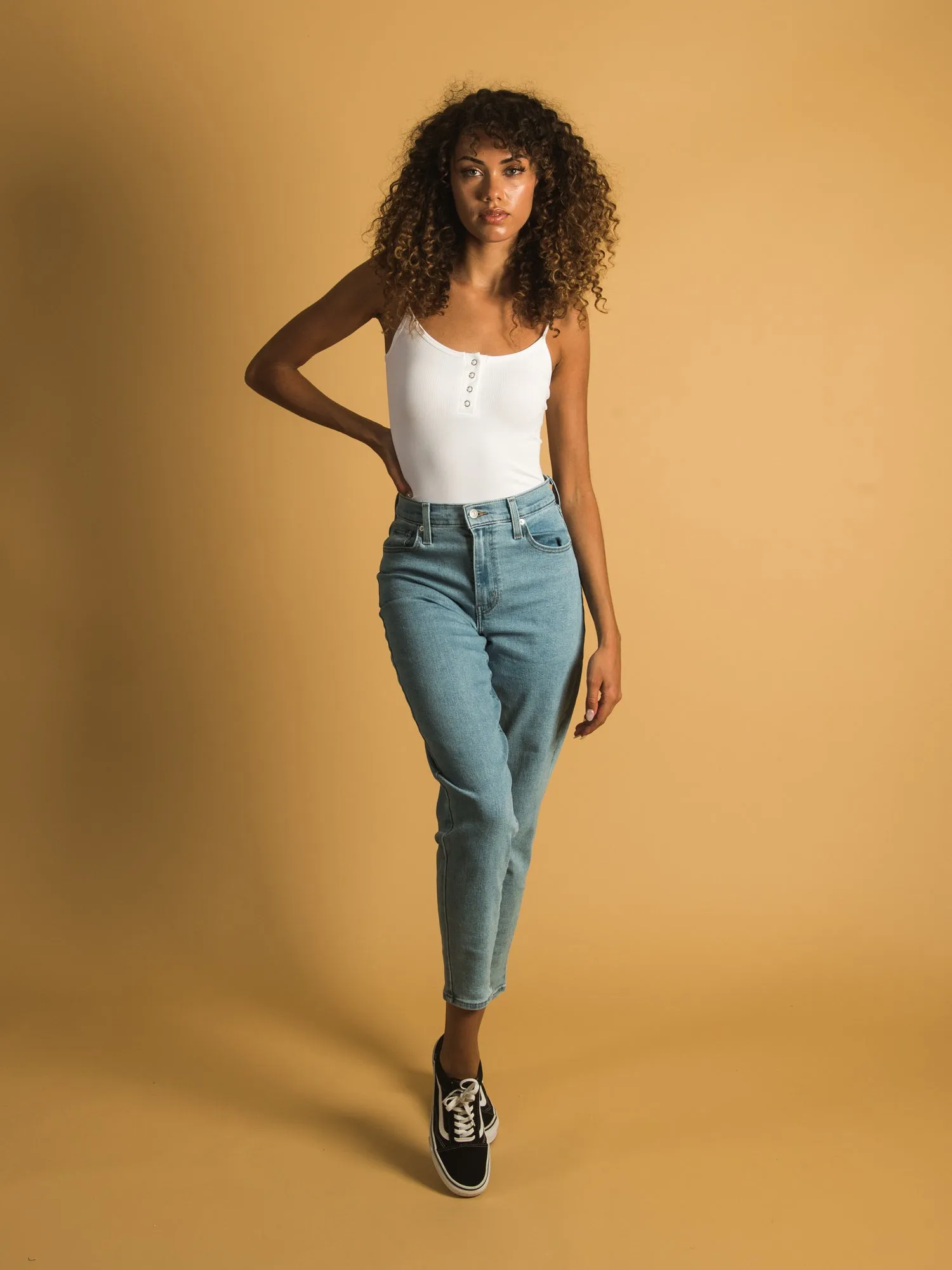 DYNAMIC SKINNY STRAP SNAP BODYSUIT  - CLEARANCE