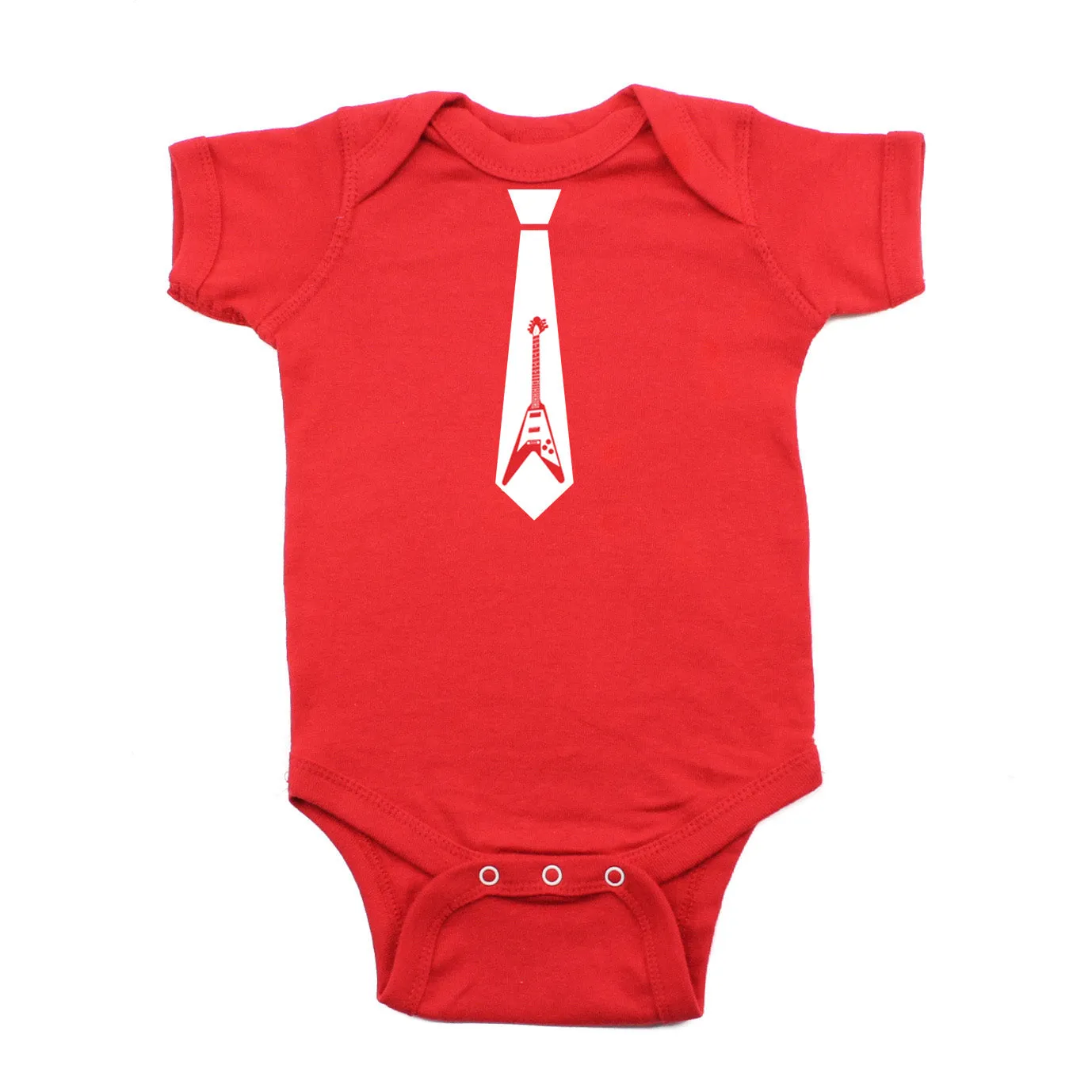 Guitar Tie Short Sleeve Baby Infant Bodysuit
