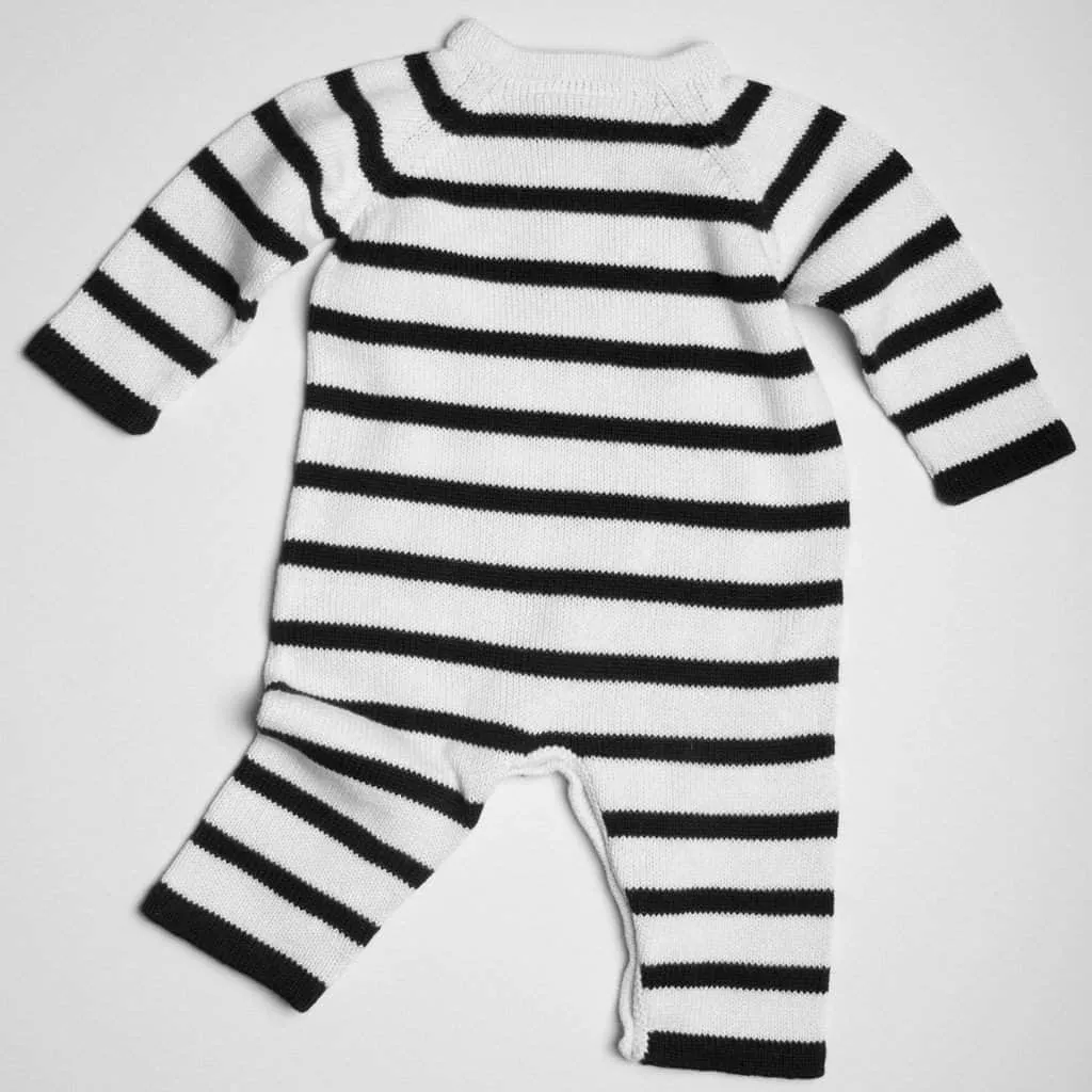 Knit Baby Romper - Stripe