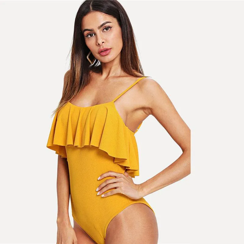 RILEY'S RUFFLED BODYSUIT